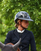 Flex-on Armet Paardrijhelm Star Angel Zwart Polo Klep Bruine Kinband