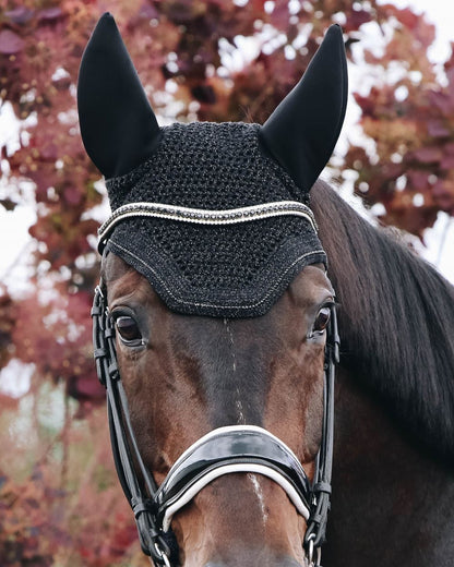 Kentucky Horsewear fly veil Wellington sparkling soundless Black