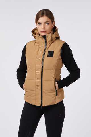 Vestrum padded vest ladies Chiba Biscuit