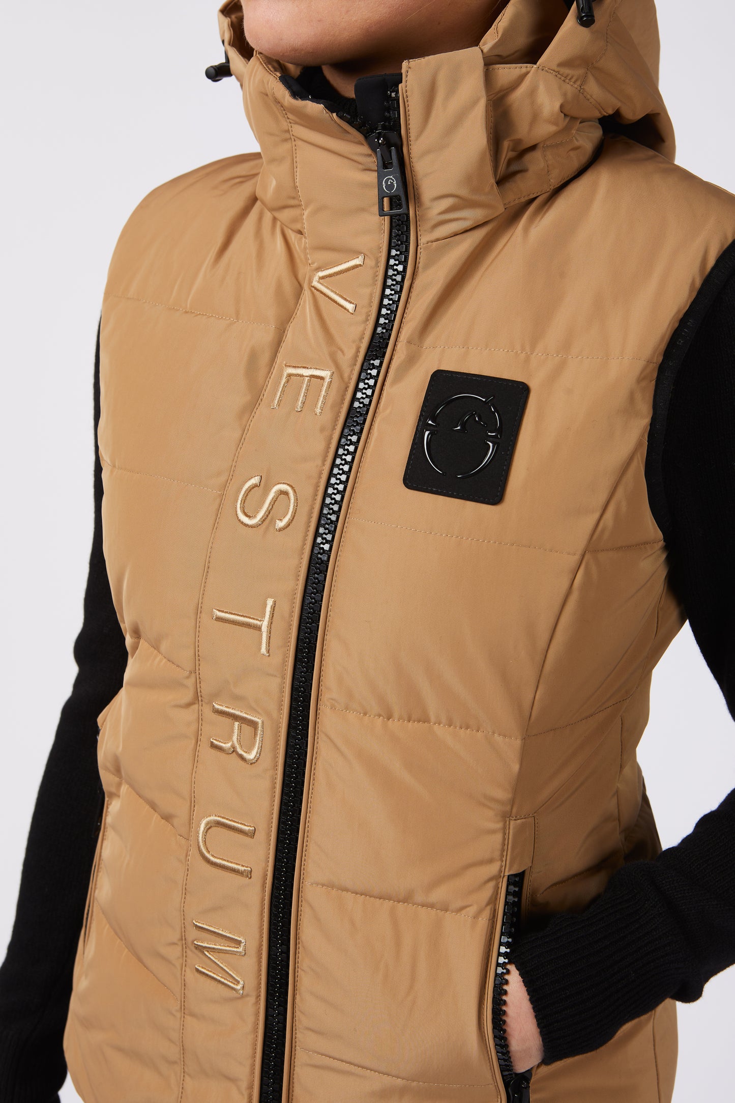 Vestrum padded vest ladies Chiba Biscuit