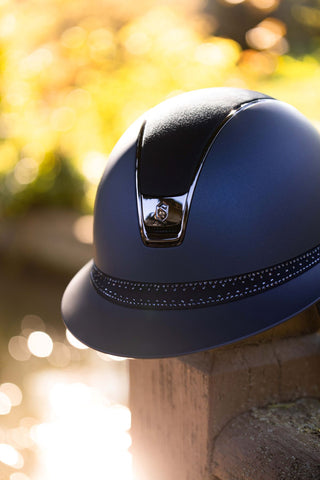 Samshield 2.0 Miss Shield shadowmatt riding helmet Tiara FB Navy