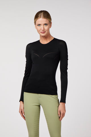 Vestrum T-shirt long sleeve women Training top Stintino Black