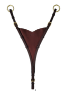 TRUST Milano dichte martingaalvork Soft BIB gouden gespen Bruin