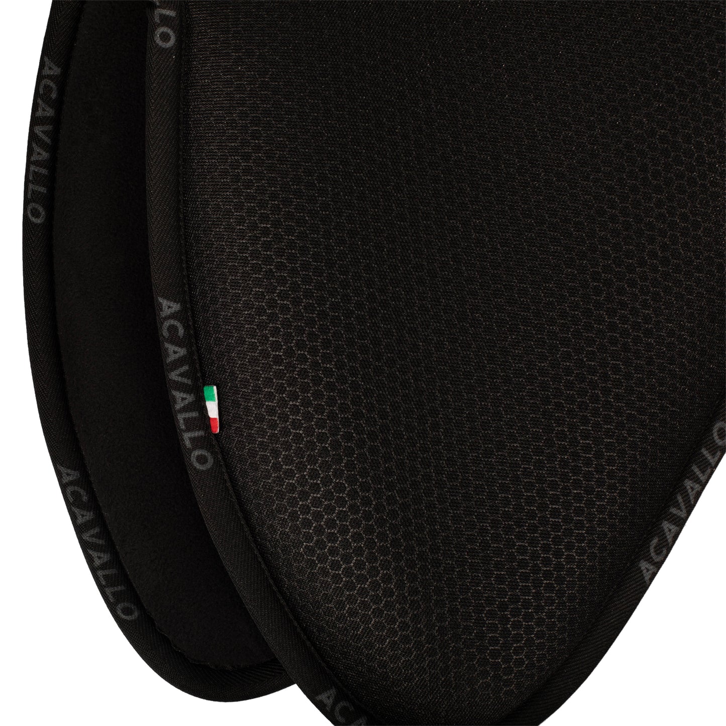 Acavallo memory foam 3D-spacer saddle half pad black