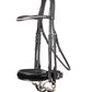 TRUST Aachen Double Bridle Patent noseband black padded Black