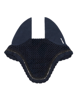 Equiline fly veil with rhinestones Eqlustra Navy