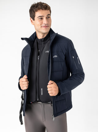 Equiline Men's Airbag Compatible Softshell Jacket Exot Navy