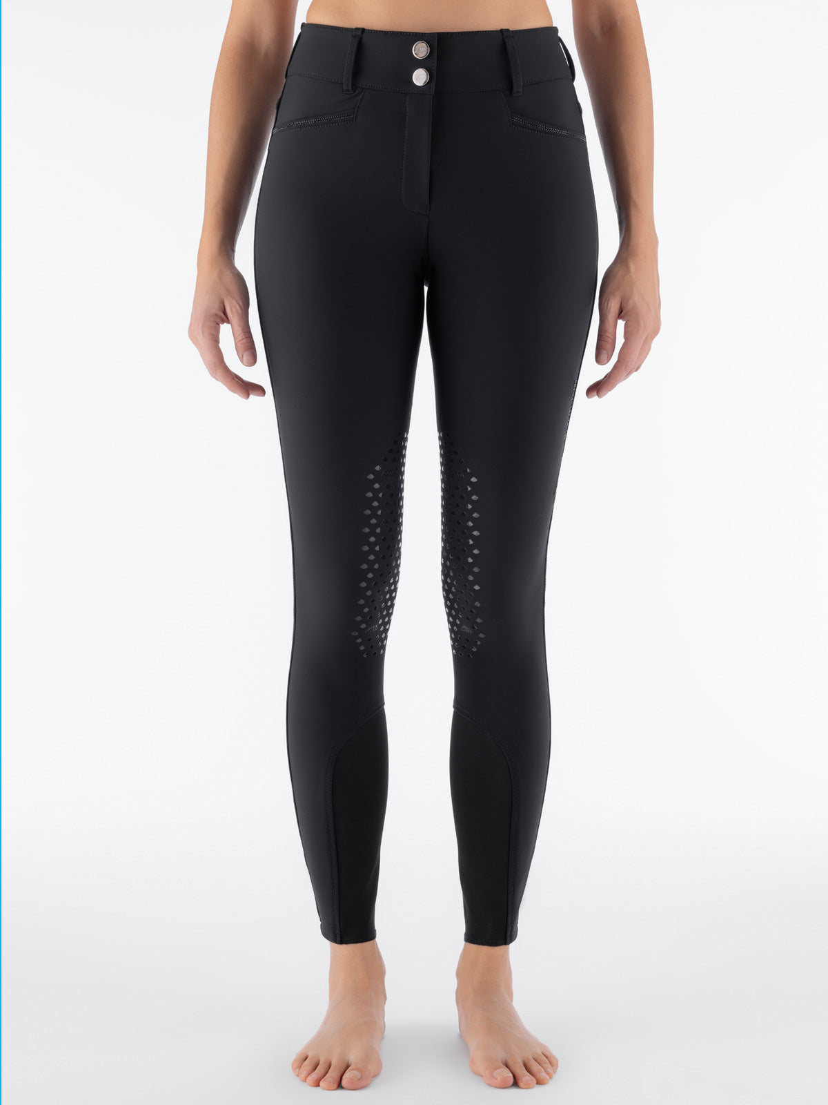 Equiline Women's Full Grip High Waist Winter Breeches Eqglimpfh Black
