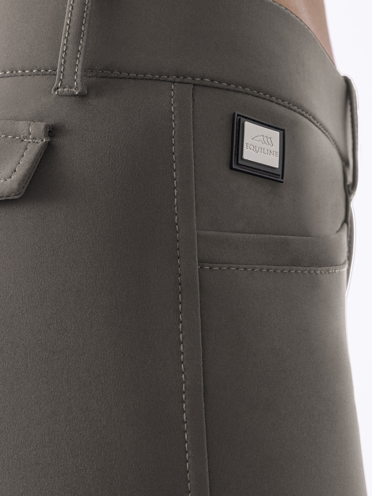 Equiline rijbroek dames knie grip Atirk Summer Frost Grey