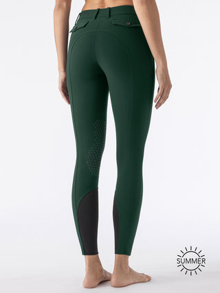 Equiline riding breeches ladies knee grip Atirk Summer Verde