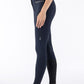 Equiline riding breeches women knee grip high waist Crystalek Navy