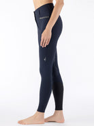 Equiline rijbroek dames knie grip hoge band Crystalek Navy