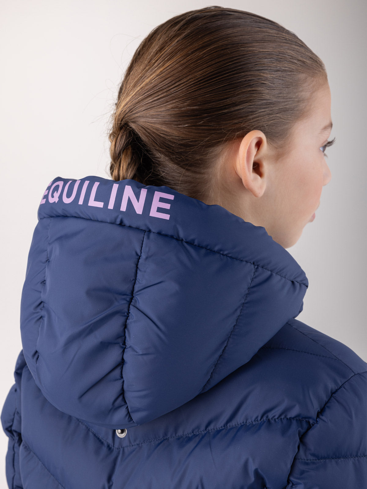 Equiline Gewatteerde Jas meisjes Cumin Navy