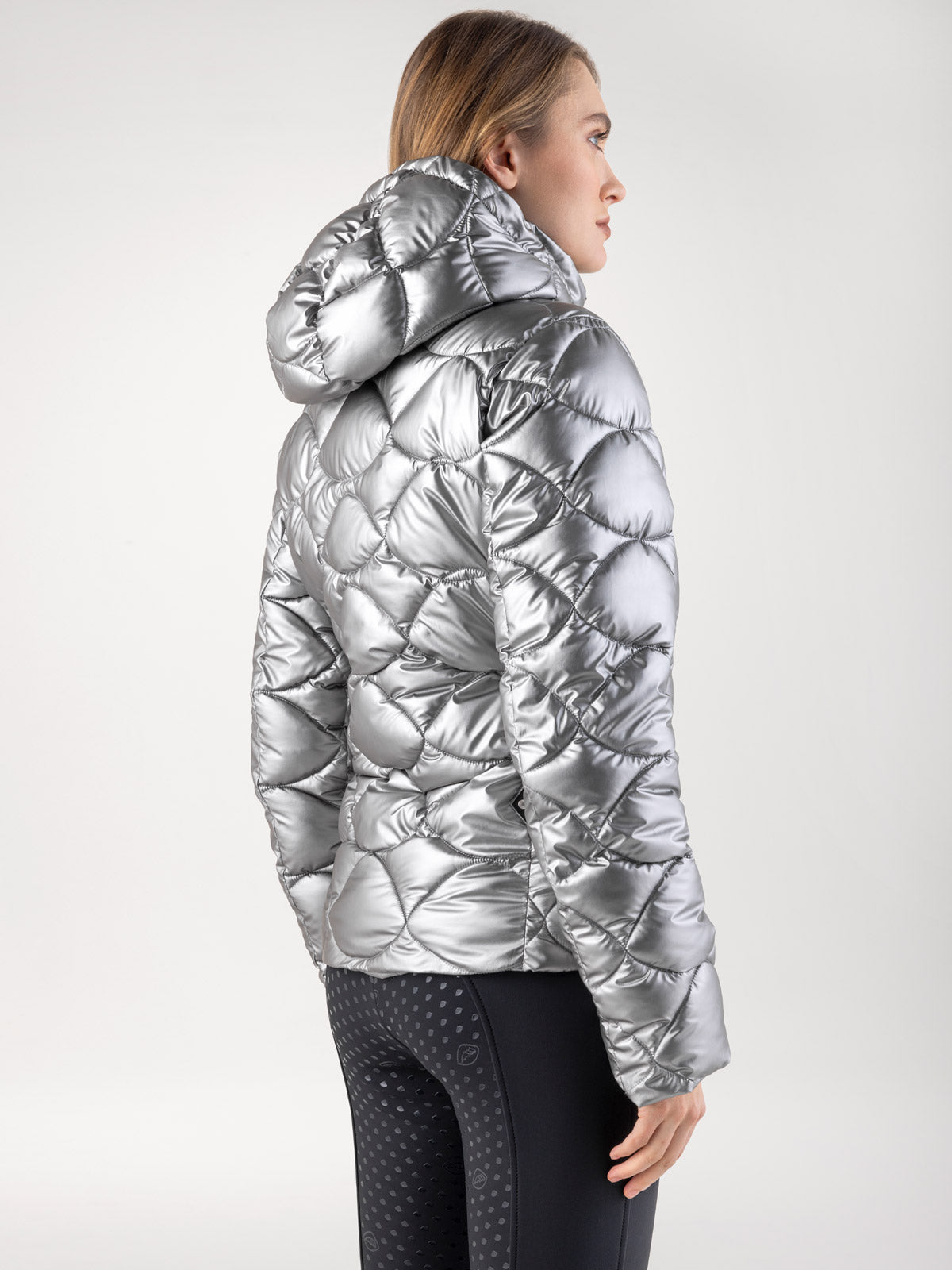 Equiline Quilted Jacket Women Gasic Argento