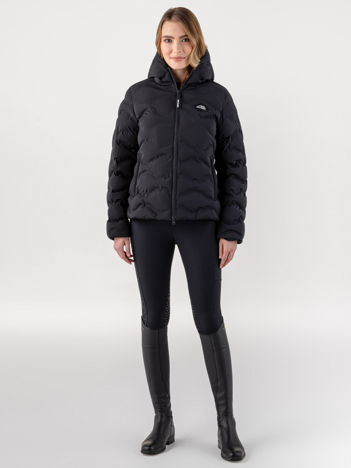 Equiline Quilted Jacket Women Casic Black