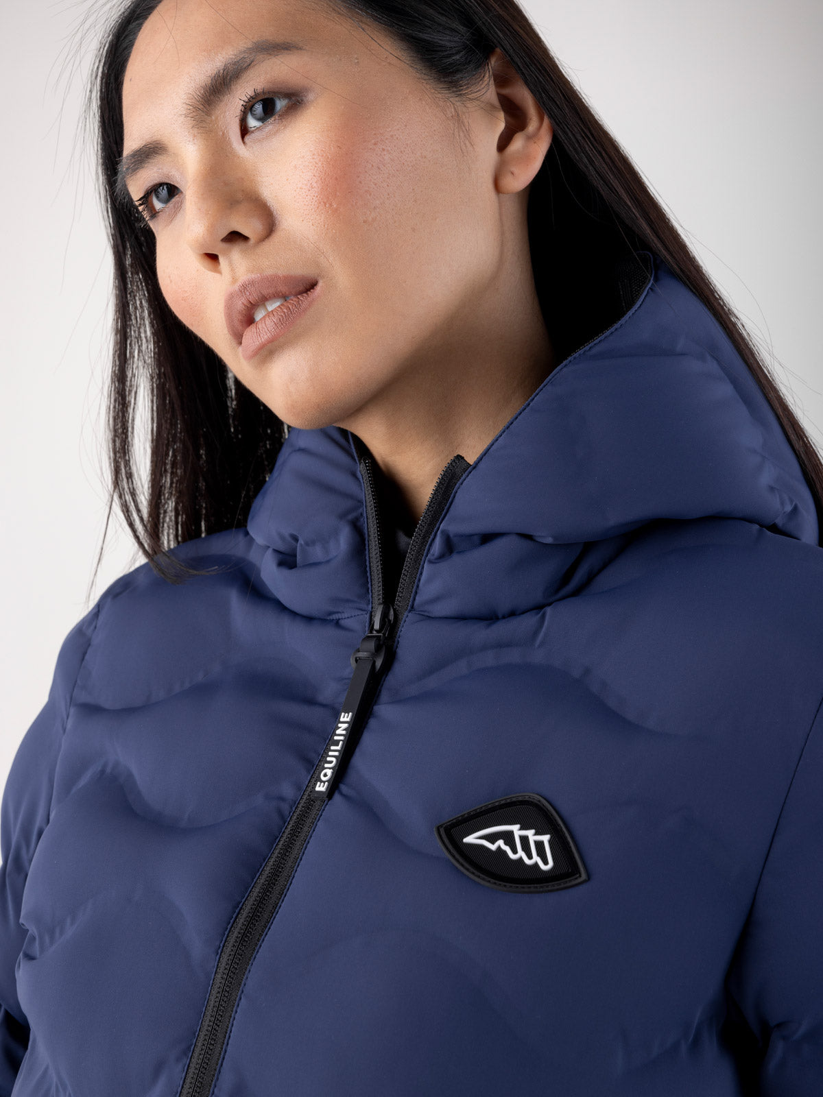 Equiline Quilted Jacket Women Casic Navy
