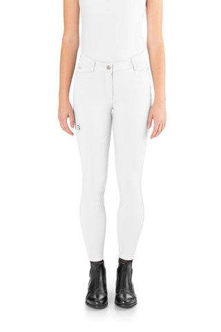 EGO7 Dressage FG riding breeches ladies full grip White