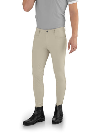 EGO7 Jumping EJ riding breeches men knee grip Beige