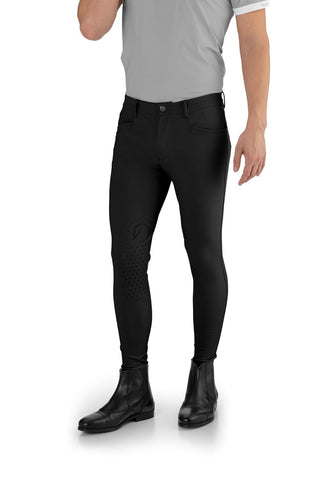 EGO7 Jumping EJ riding breeches men knee grip Black