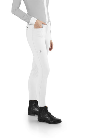 EGO7 Jumping EJ riding breeches ladies knee grip White