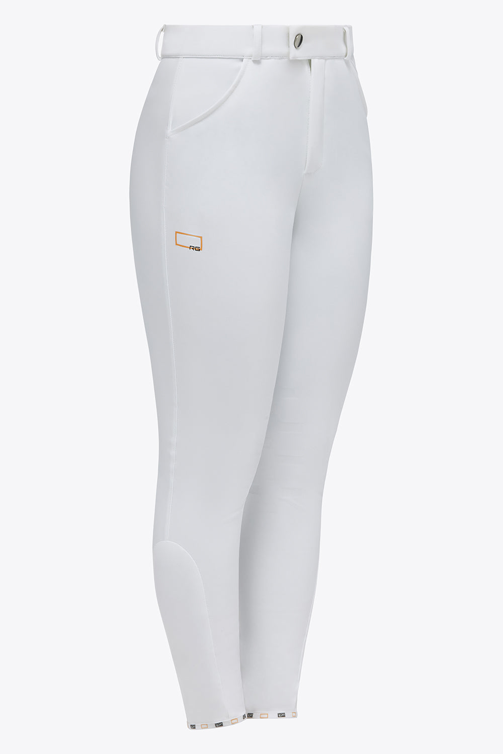 RG riding breeches knee grip junior white