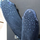 De Niro Bellini Custom Camoscio Blue Riding Boots 39 MA M