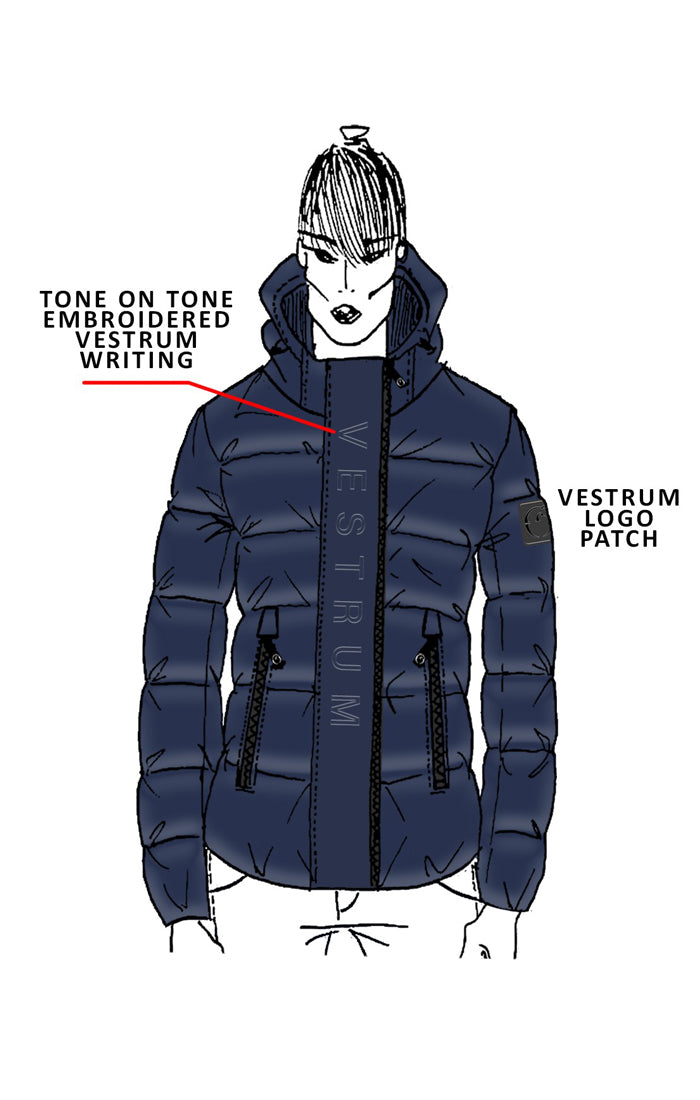 Vestrum padded jacket ladies Bellinzona Navy