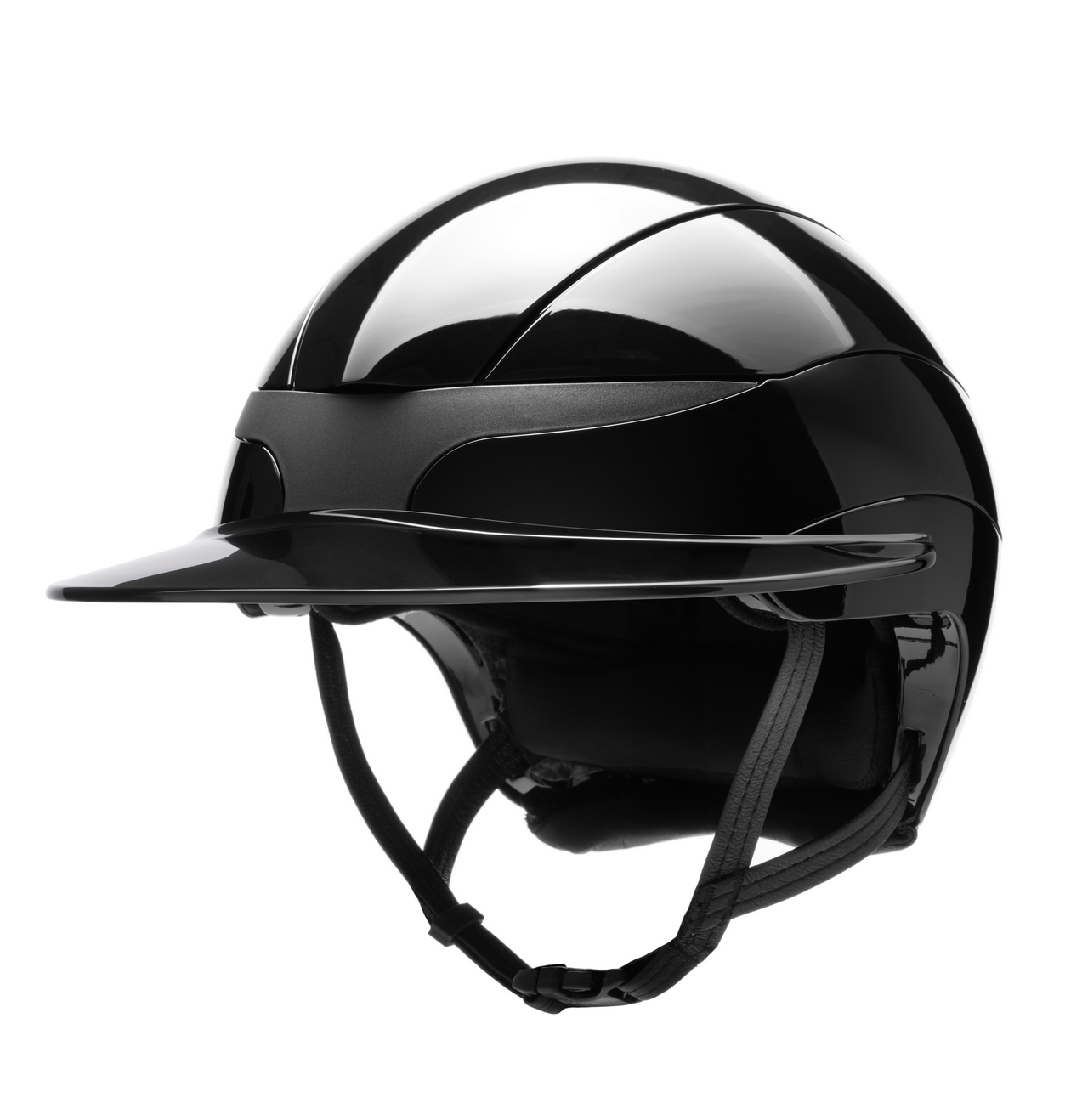 Equiline Horse Riding Helmet Xanto Sun Visor Gloss Black