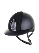 Kep Italia Paardrijhelm Cromo 2.0 Matt Polo Klep Zwart Mirror Black Frame Suede Insert Zwart