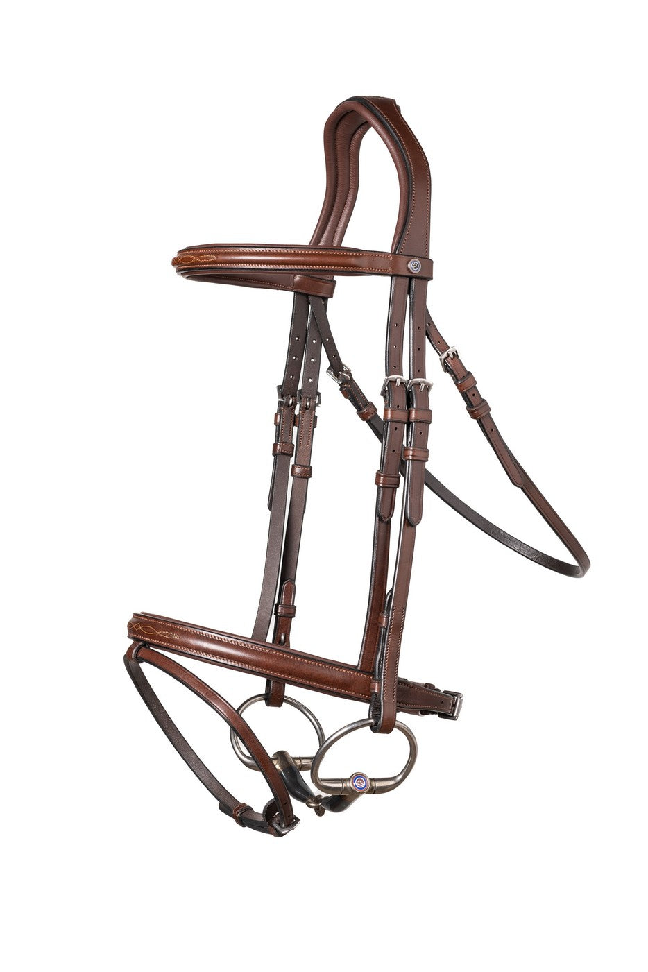 TRUST bridle Calgary combined noseband silver buckle Brown