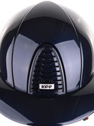 Kep Italia Paardrijhelm Cromo 2.0 Polish Polo Klep Blauw Beige Kinband