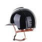 Kep Italia Riding Helmet Cromo 2.0 Polish Polo Peak Black Beige Chin Strap