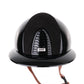 Kep Italia Riding Helmet Cromo 2.0 Polish Polo Peak Black Suede Insert Beige Chin Strap