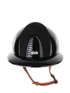 Kep Italia Paardrijhelm Cromo 2.0 Polish Polo Klep Zwart Suede Insert Beige Kinband