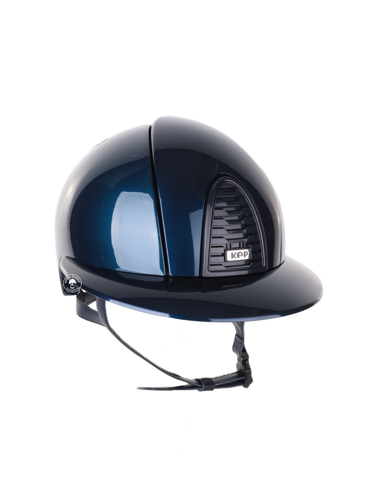 Kep Italia Riding Helmet Cromo 2.0 Shine Polo Peak RAW Frame Blue