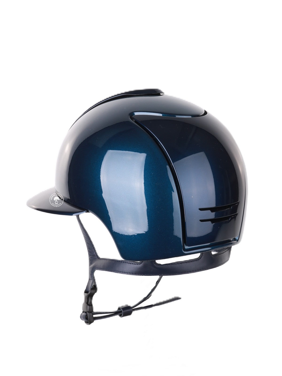 Kep Italia Riding Helmet Cromo 2.0 Shine Polo Peak RAW Frame Blue