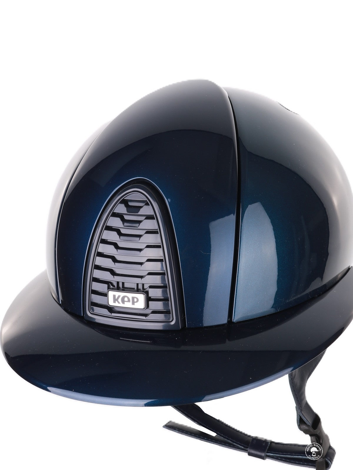 Kep Italia Riding Helmet Cromo 2.0 Shine Polo Peak RAW Frame Blue