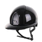 Kep Italia Riding Helmet Cromo 2.0 Shine Polo Peak Black Chrome Frame