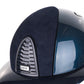 Kep Italia Riding Helmet Cromo 2.0 Shine Polo Peak Blue RAW Frame Suede Blue Insert Beige Chin Strap