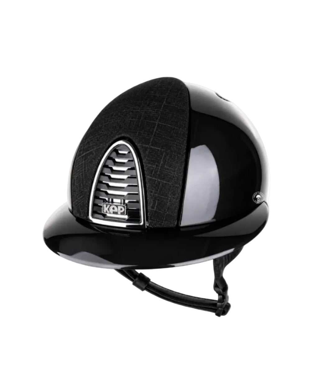 Kep Italia Riding Helmet Cromo 2.0 Shine Polo Peak Black Chrome Mirror Frame Galassia Insert