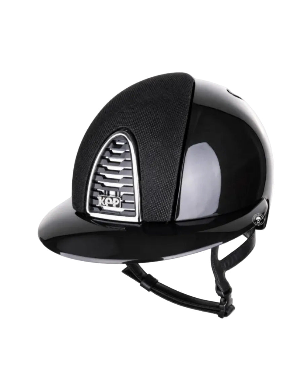 Kep Italia Riding Helmet Cromo 2.0 Shine Polo Peak Black Chrome Mirror Frame Luminor Insert