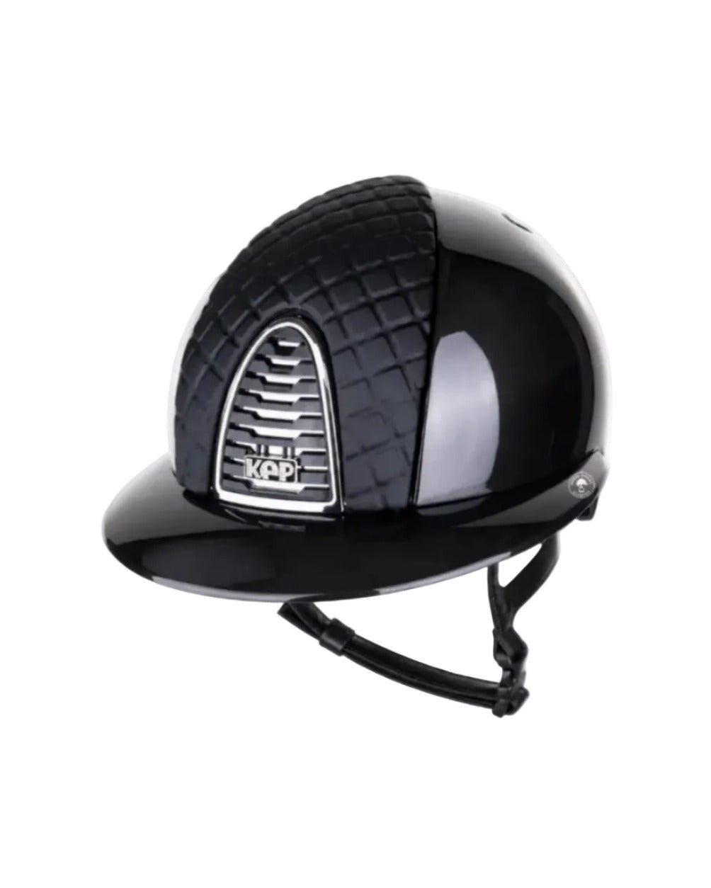 Kep Italia Riding Helmet Cromo 2.0 Shine Polo Peak Black Chrome Mirror Frame Milano Insert