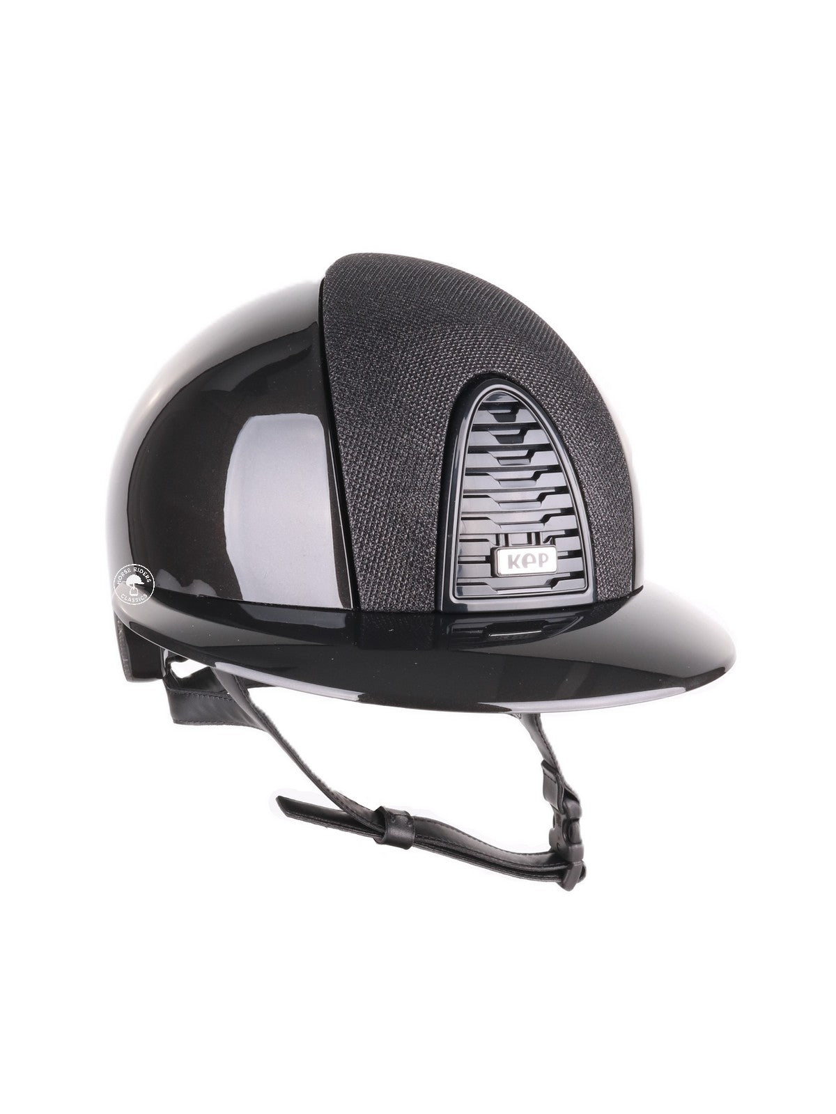 Kep Italia Riding Helmet Cromo 2.0 Shine Polo Peak Black RAW Frame Luminor Insert