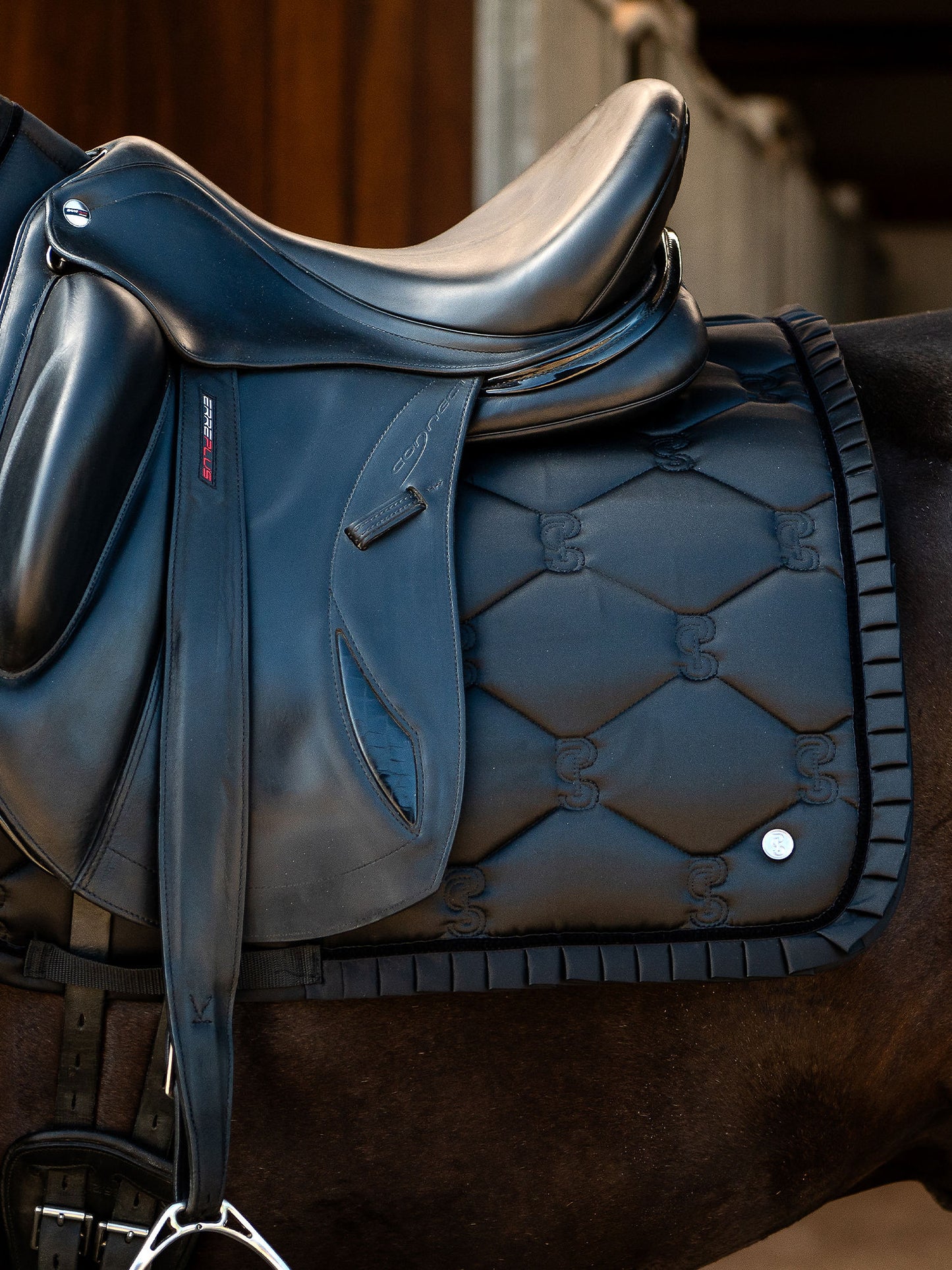 PS of Sweden dressage saddle pad Ruffle Black