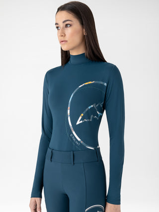Equiline Training shirt second skin ladies Eblec Legion Blue