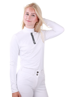 Equiline wedstrijdshirt lange mouwen dames Enner LS Wit