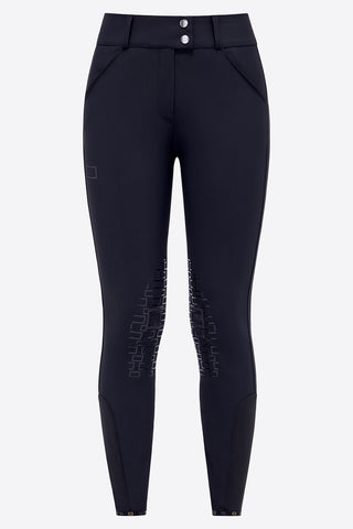 RG Riding Breeches Knee Grip Ladies with High Waist Navy Logo