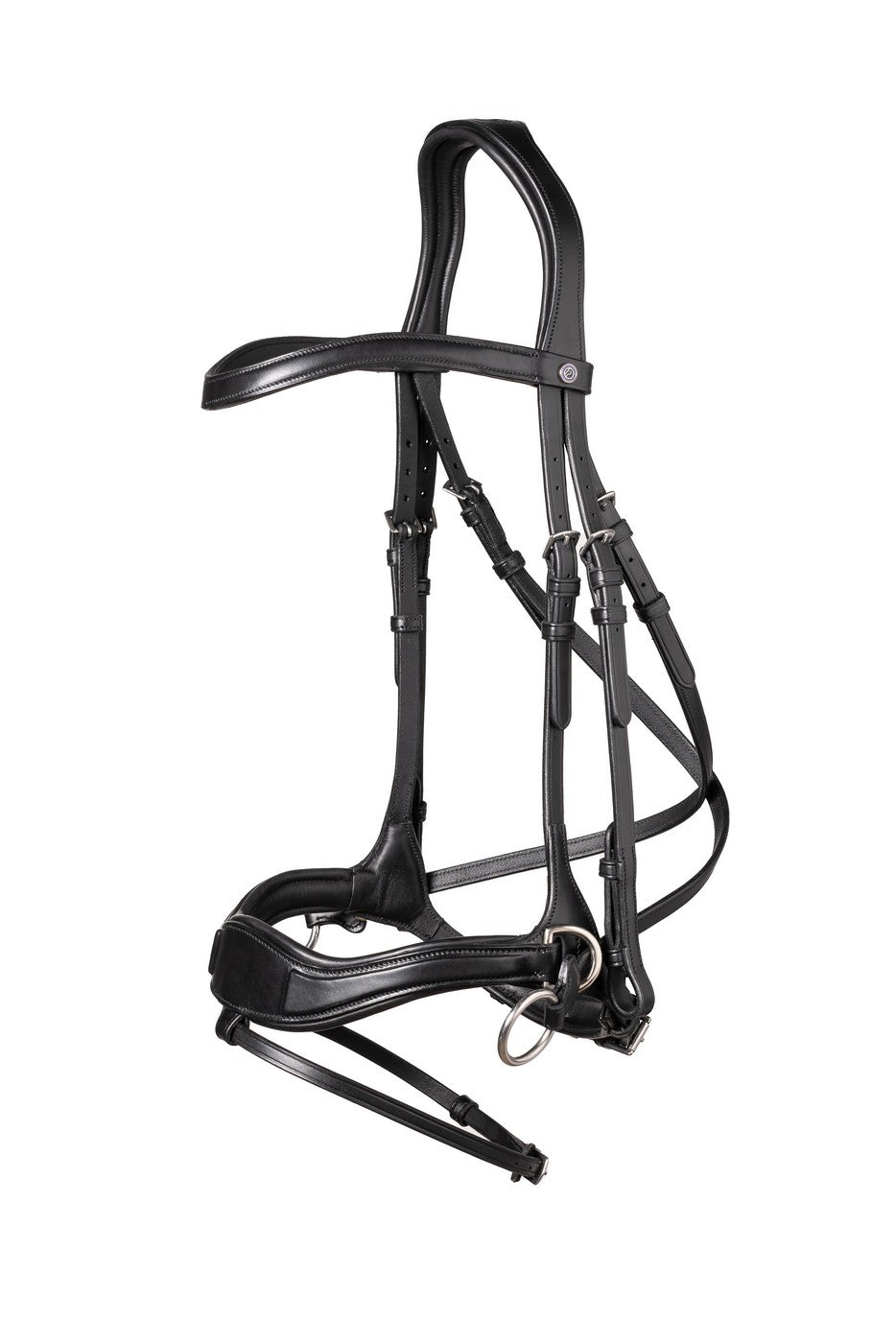 TRUST bridle Falsterbo T-Motion silver buckles Black
