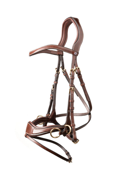 TRUST bridle Falsterbo T-Motion golden buckles Brown