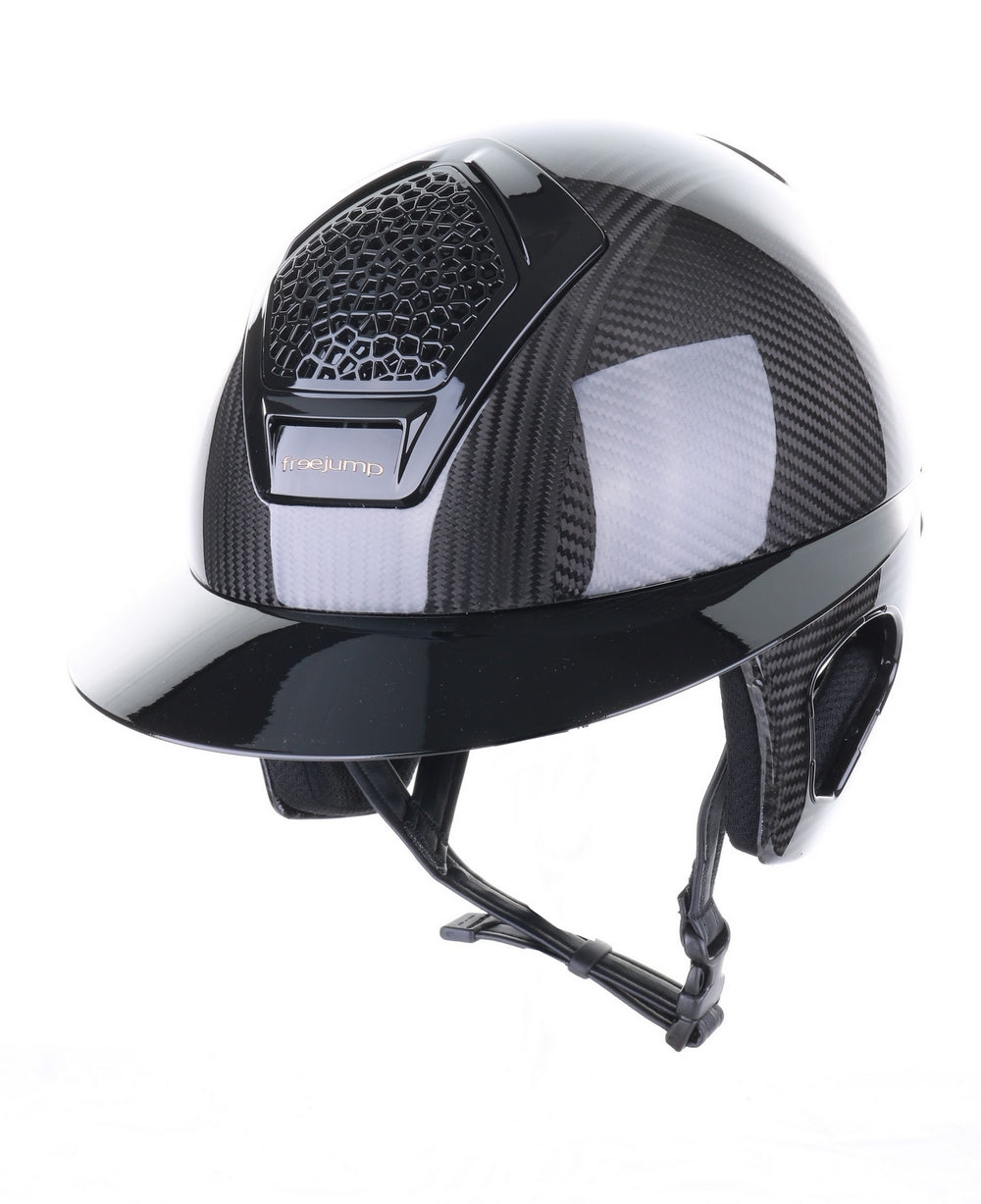 Freejump Helmet Voronoï with Temple Protection Carbon Gloss Black